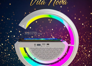 Haut-parleur Bluetooth portable sans fil pour chambre avec chargeur sans fil