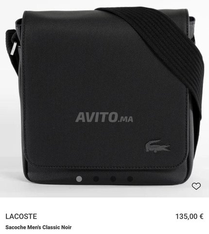 حقيبة لاكوست سوداء