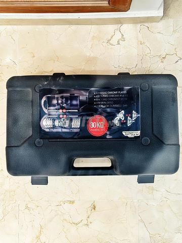 Kit haltères/barres chromés 30kg avec mallette - 2