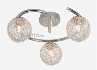 Plafonnier en aluminium à 3 lumières