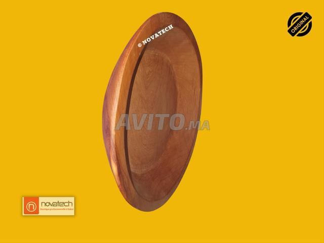 Plat marocain traditionnel fait à la main en bois de cèdre - 2