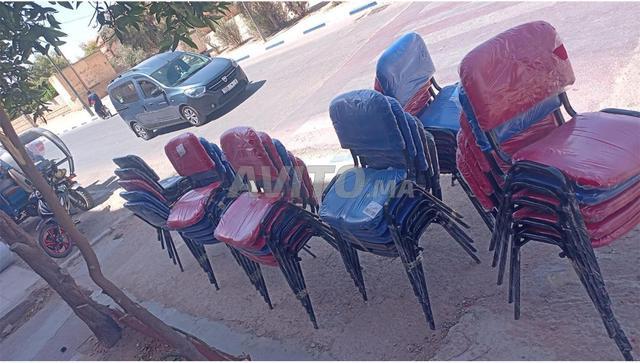 كرسي طالب مع مكتب خشبي