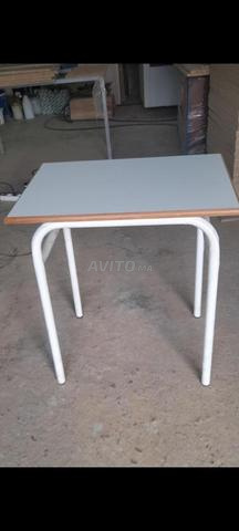 Table sans pupitre Chaise semi-métallique - 2