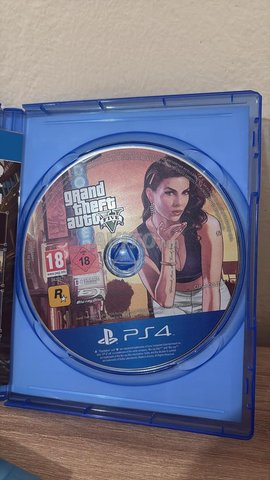 قرص لعبة GTA 5 لجهاز PS4 جديد