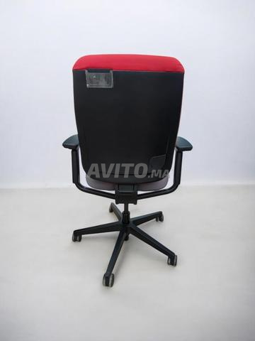 Chaise à roulette Steelcase reply Gris/rouge