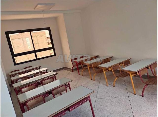 كرسي طالب مع طاولة