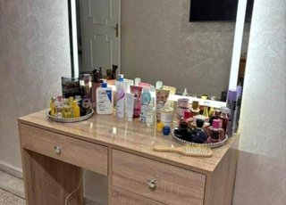 Coiffeuse miroir Hollywood avec LED