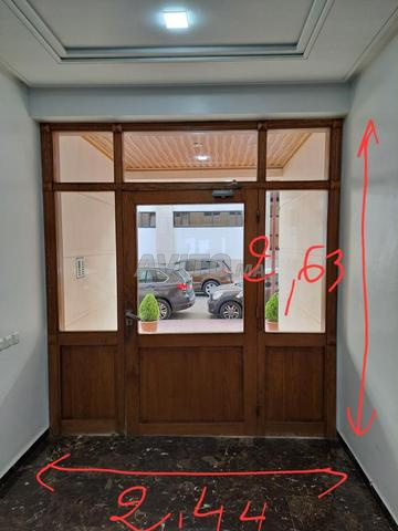 Porte pour immeuble en bois massif frêne - 2
