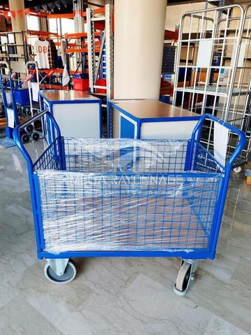 Chariot 4 panneaux grillagés – 500kg