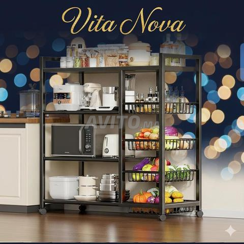 Étagère de rangement en métal robuste 4 étagères   135cm/90.5cm/31cm