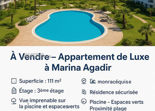 Appartement à vendre à Marina Agadir