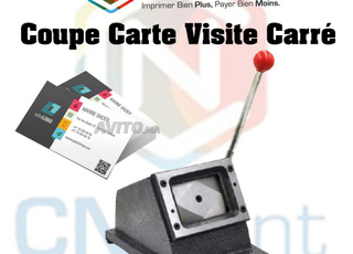 Machine de découpe de cartes de visite carrées