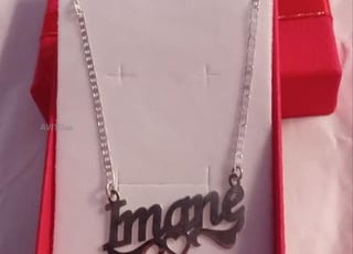 Collier en argent 925 avec le nom sur commande