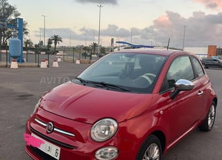 Fiat 500 rouge 2019