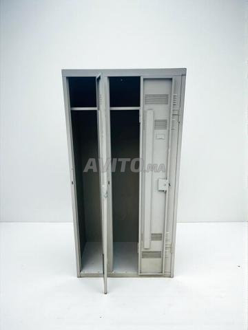 Armoire vestiaire 3 cassiers en métal atelier