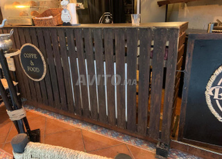 Comptoir en bois 2,18l60cm