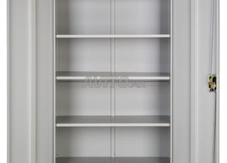 Armoire rangement métallique avec 4 étagères
