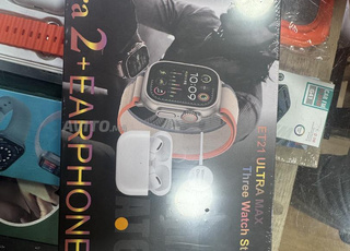 pack montre connectée plus écouteurs bluetooth