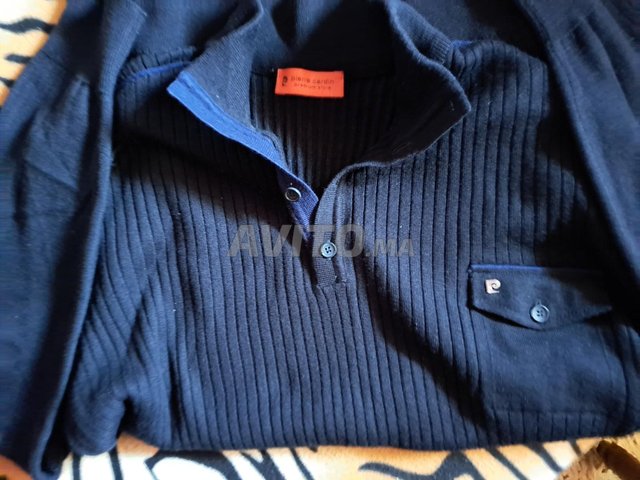 سويتر صوف بيير كاردان أصلي جديد XL