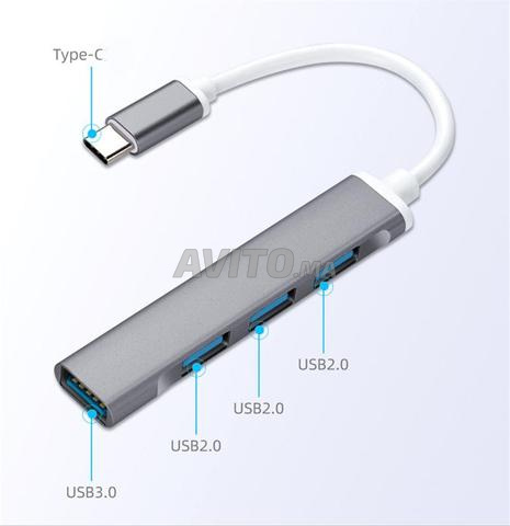 HUB USB-C 4 Ports 1 USB 3.0 . 3 USB 2.0 - 2