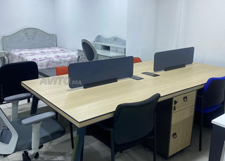 Bureau open space avec séparation à Rabat