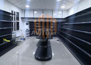 Rayonnage double tête de gondole