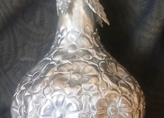 Flacon pour parfums en argent massif, 19ème siècle