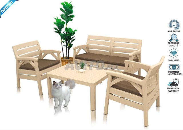 Majestic SET Jardin Santana 4 Places جلسة الحديقة