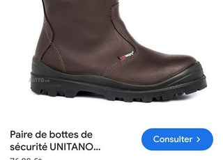 Botte travail chantier sécurité uniwork
