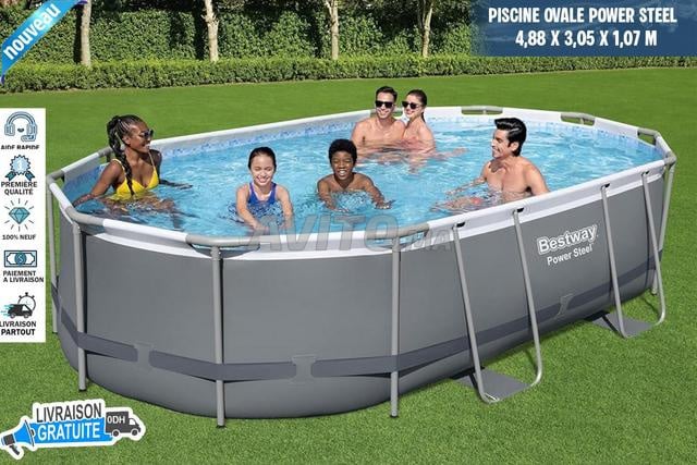 Piscine Ovale Power Steel 4,88 x 3,05 x 1,07 m