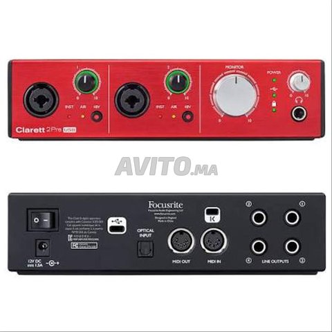 بطاقة صوت Focusrite Clarett 2 Pre