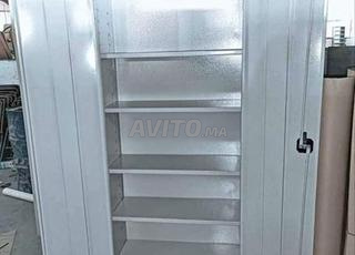 Rangement métallique à 4 tablettes réglables de 2m