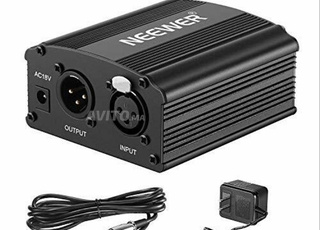 Alimentation Phantom p48 Neewer Câble XLR M/F 2M