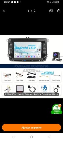 poste radio android 2/32 GB pour lodele volkswagen