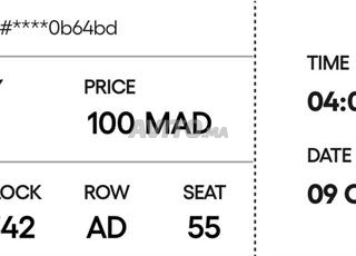 2 Tickets 🇲🇦🇧🇭