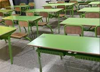 Table scolaire pupitre 2 places