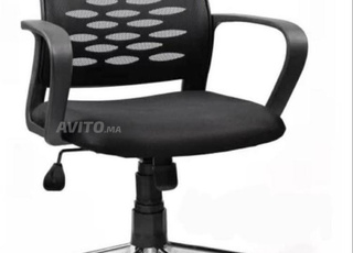 chaise bureau opérateur en mesh noir