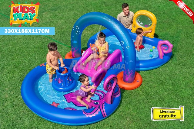 حوض الألعاب القابلة للنفخ للأطفال - 330×188×117 سم