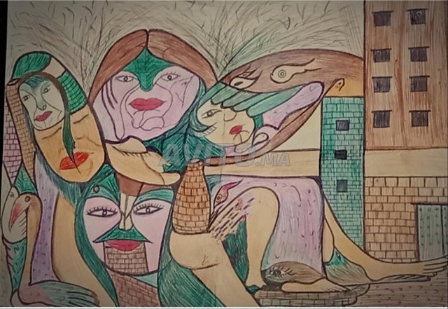 Tableau artistique fait main