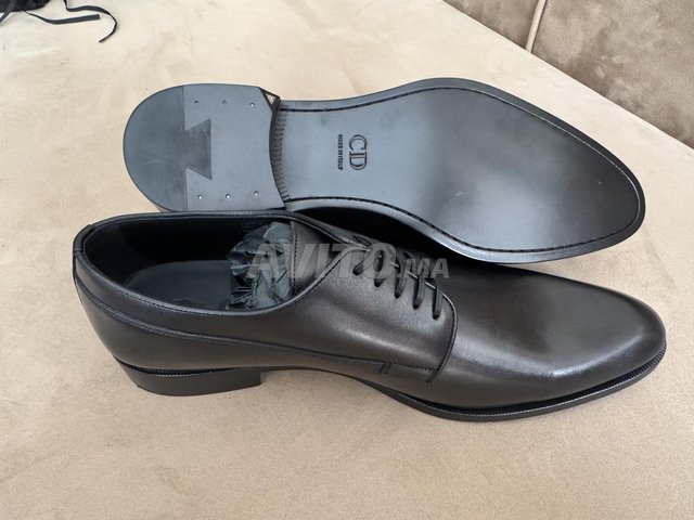 Derby Dior Timeless Cuir de veau lisse noir