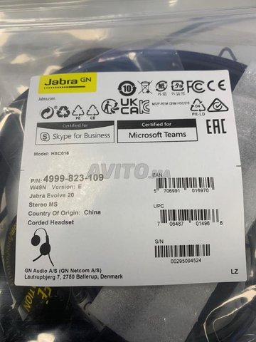 Jabra Evolve 20 MS Stereo USB Headband