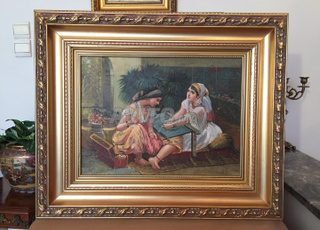 لوحة فنية على قماش لجمع التحف