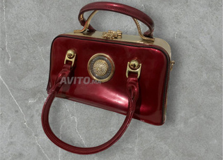 Élégant sac de soirée rouge brique