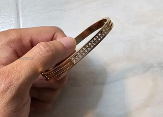 Bracelet or rose inoxydable