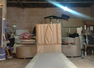 Lit avec tête de lit, une place, 90cm sur 2m