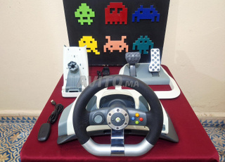 Volant sans fil PC & Xbox 360 avec adapteur