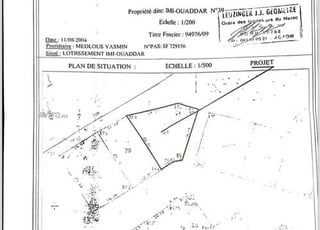 Terrain lotissement Al Omrane Imiouadar