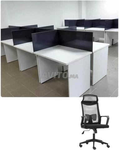 باك مكتب BENCH مع كراسي / PACK BUREAU BENCH AVEC CHAISES