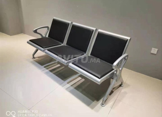 Siège de réception en simili cuir 3 places enstock