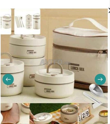 لانش بوكس 4 قطع غير قابلة للصدأ